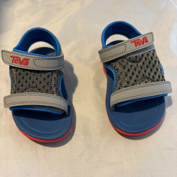 Teva Psyclone Sandals Gray, Blue & Orange New In Box Toddler Size 6 - Picture 1 of 8